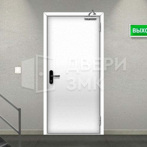 Однопольная глухая противопожарная дверь EIS герметичная ДП-18400