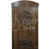 Входная одностворчатая дверь с аркой и отделкой филенчатым МДФ в дом ВД-13233