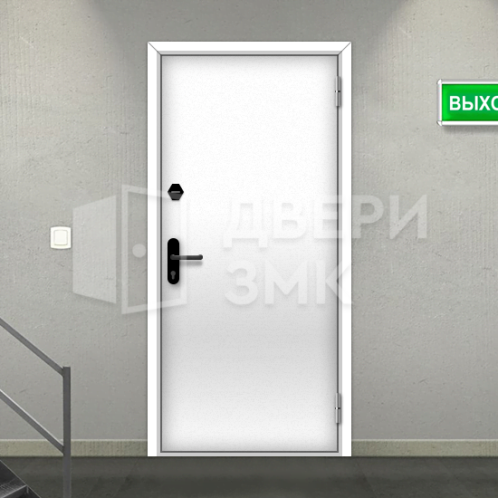 Однопольная глухая противопожарная дверь EI-60 противовзломная ДП-18382