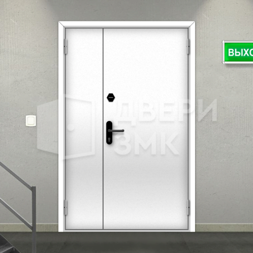 Полуторная глухая противопожарная дверь 1 типа противовзломная ДП-18652