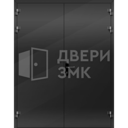 Противопожарная дверь алюминиевая глухая двухстворчатая ДП-18158