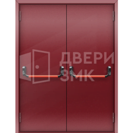 Двупольная глухая противопожарная дверь с антипаникой 3 типа ДП-18916