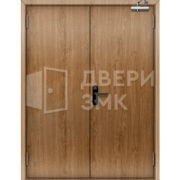 Двупольная глухая противопожарная дверь 3 типа с отделкой мдф ДП-18917