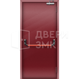 Однопольная глухая противопожарная дверь EI-45 с антипаникой ДП-18361