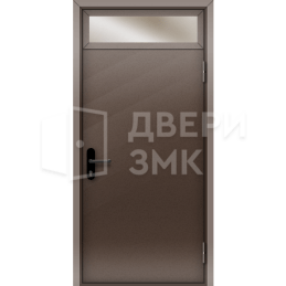 Однопольная глухая противопожарная дверь EI-30 с фрамугой ДП-18357