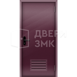 Однопольная глухая противопожарная дверь EI-45 с вентиляцией ДП-18363