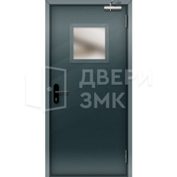 Однопольная остекленная противопожарная дверь EI-30 шумоизоляционная ДП-18471