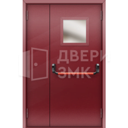 Полуторная металлическая противопожарная дверь EIS с антипаникой ДП-18751