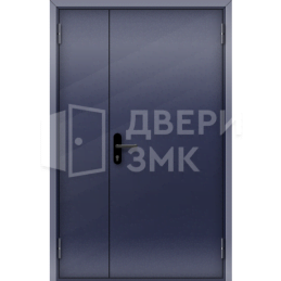 Полуторная глухая противопожарная дверь EI-45 утепленная ДП-18605