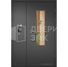 Подъездная дверь с электро замком и напылением ДВП-15231