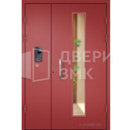 Техническая дверь со стеклом ДВП-15265