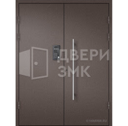 Порошковая двустворчатая дверь эконом класса ДВП-15361
