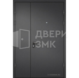 Дверь утепленная с отделкой порошковым напылением снаружи ТД-16464
