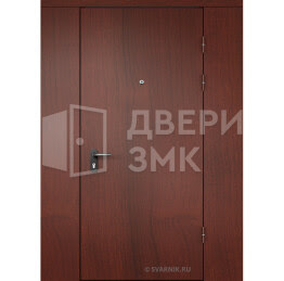 Дверь в тамбур глухая с перегородкой ламинат — порошок ТД-16257